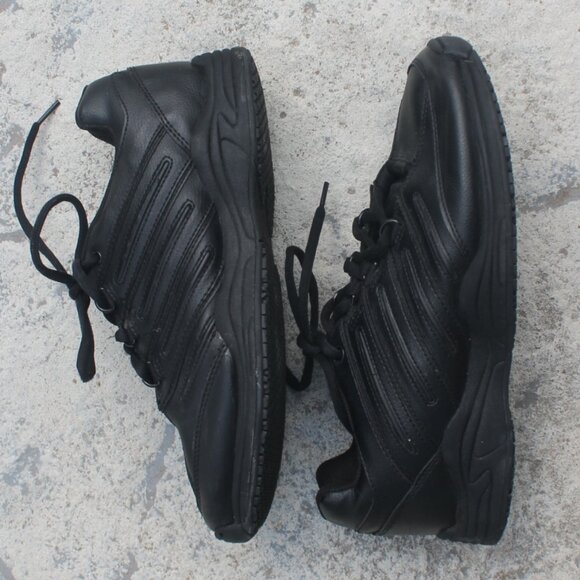 Safe T Step Cross Trekkers Men Size 10 Black Oil & Slip Resistant Work Shoes EUC - Picture 2 of 8